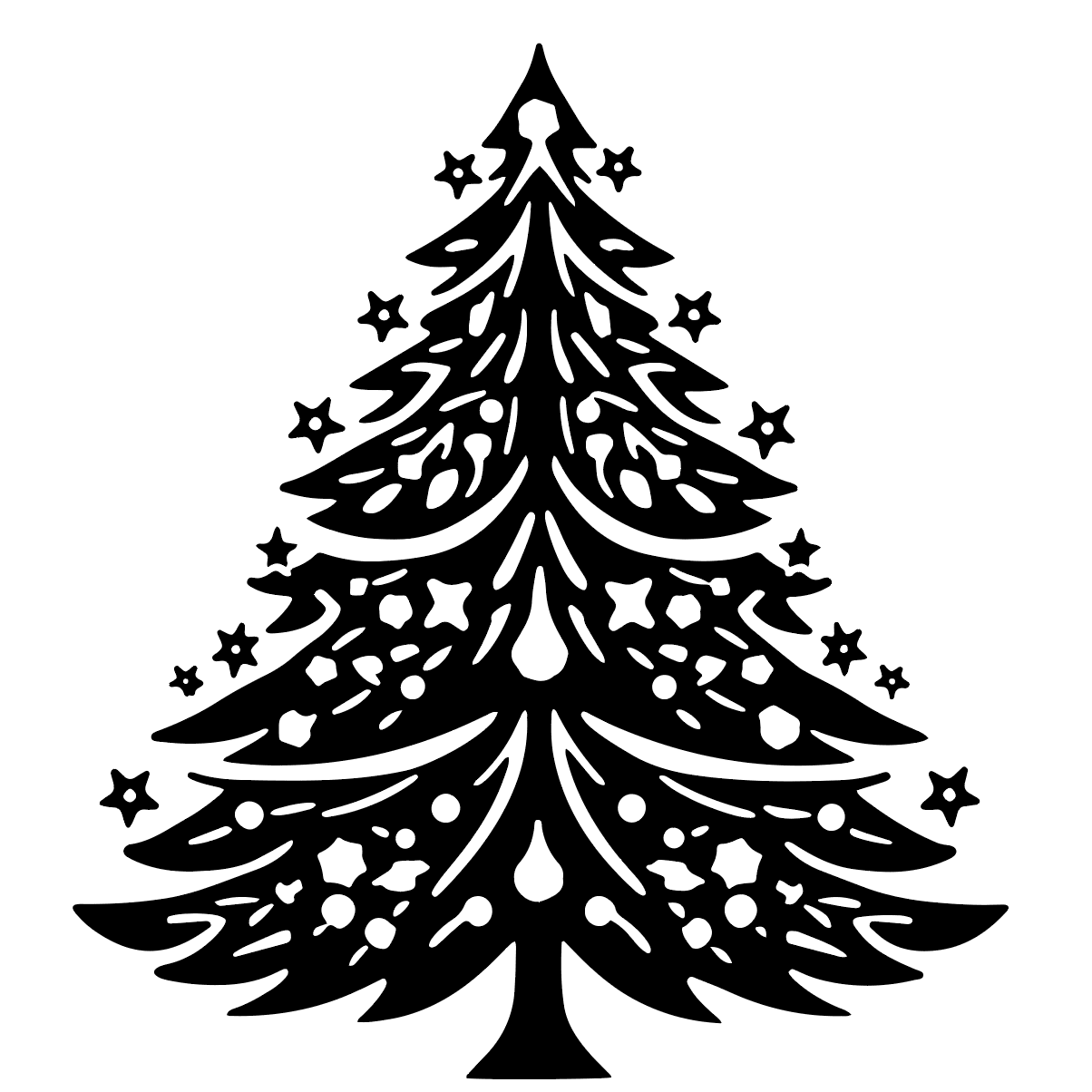 Árbol de navidad para corte láser